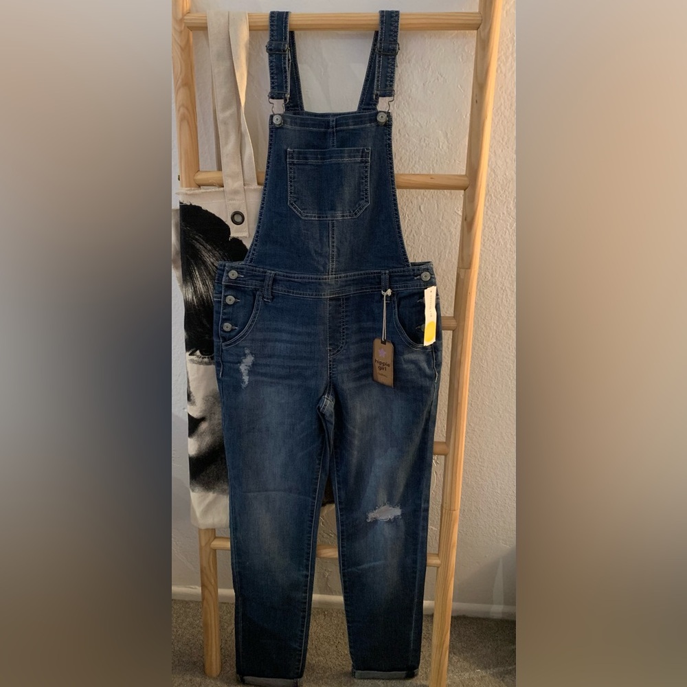 Hippie Girl Moriah cuffed overalls